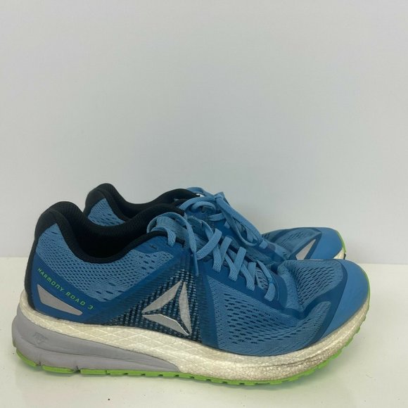 Reebok Harmony Road 3 Running Shoes Float Ride Foam Flexweave Blue Mens Size 10